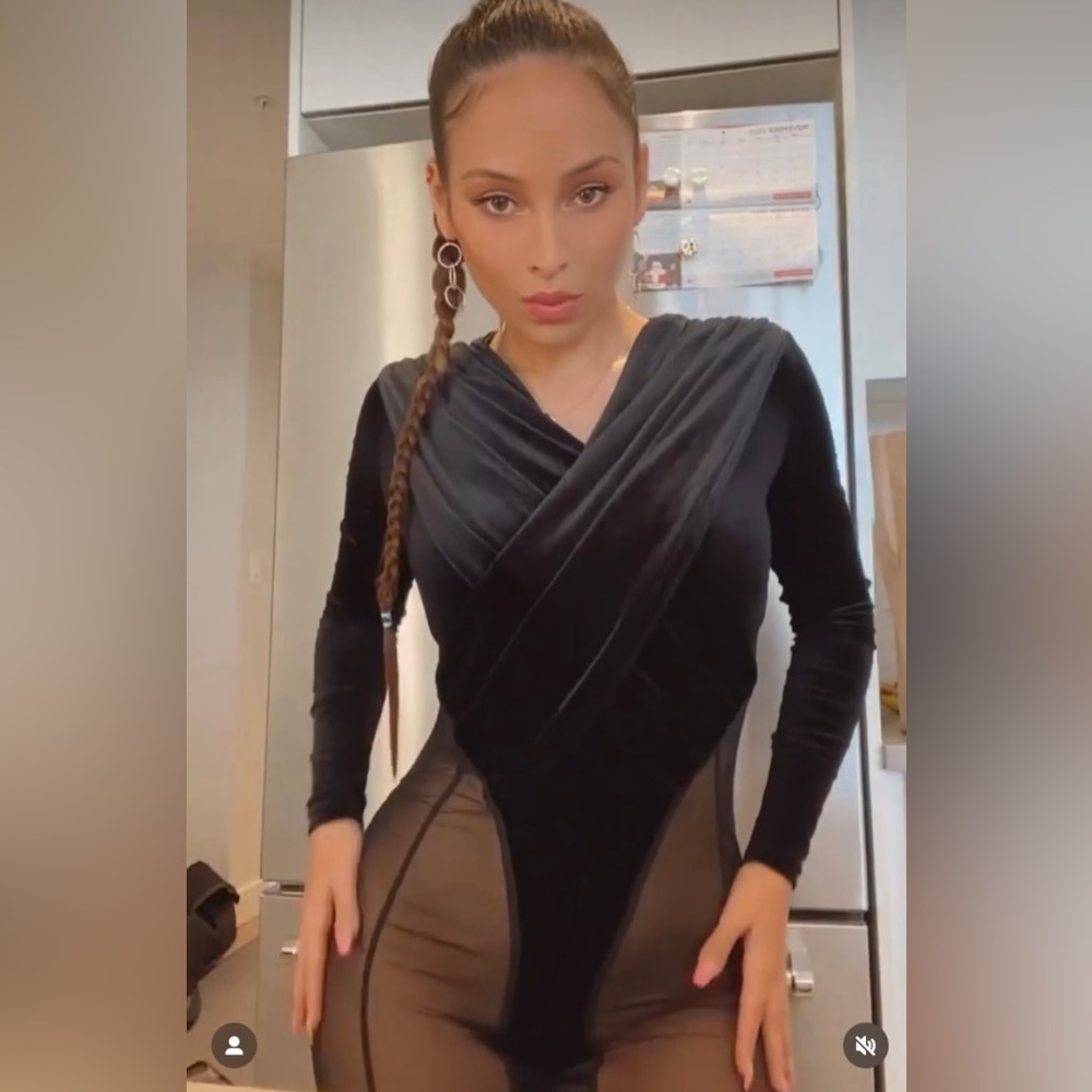 Velvet jumpsuit